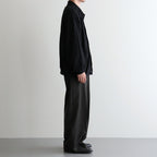 FLAT FRONT WIDE TROUSERS #DARK SAGE [A26C07PT03C]
