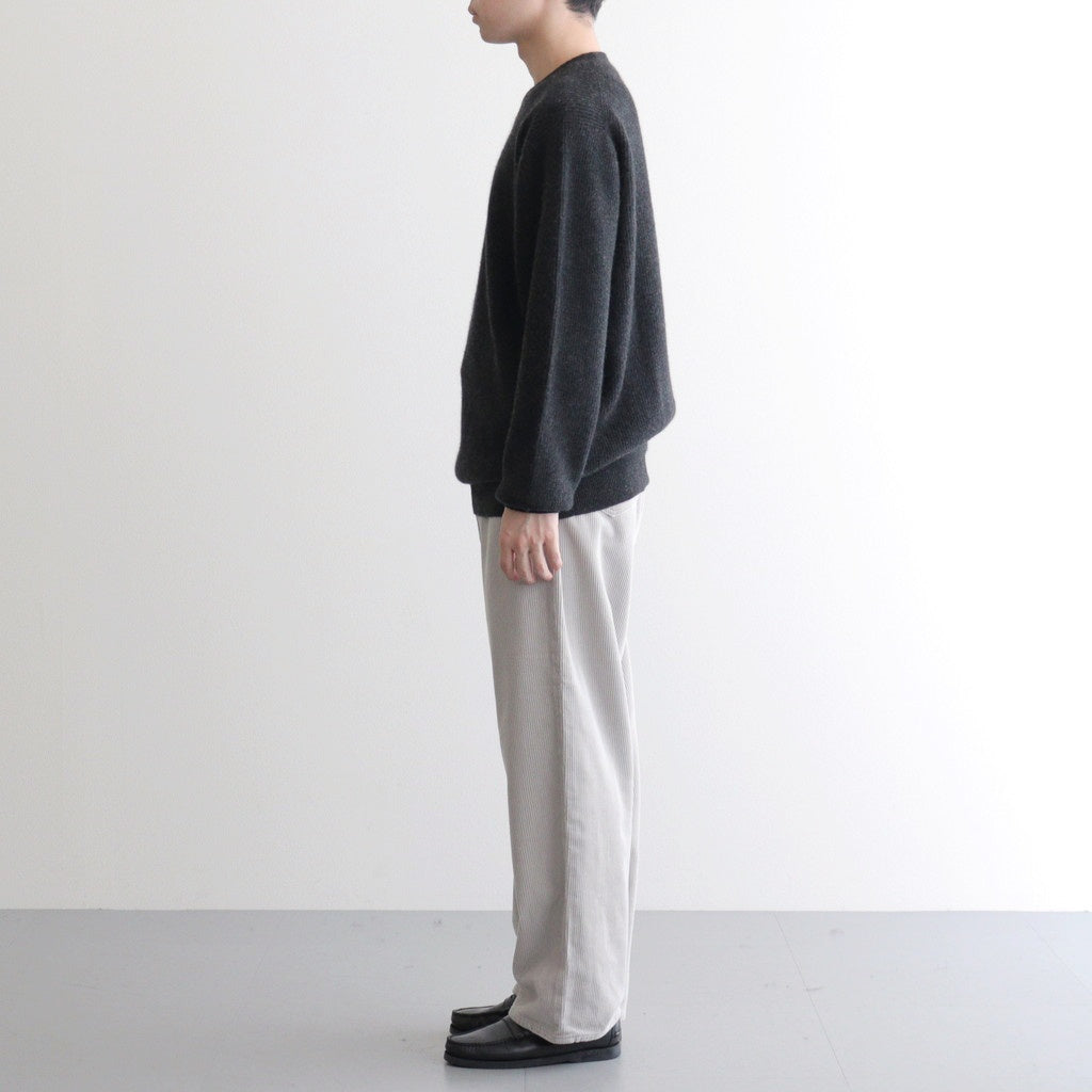 CASHMERE FOX CREW NECK #CHARCOAL [BN-25FM-053]