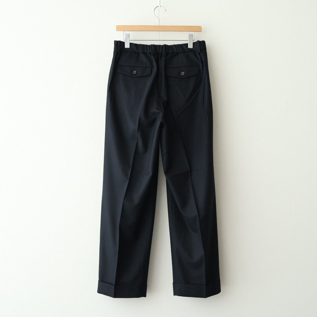 DOUBLE PLEATED WIDE TROUSERS #BLACK [A25C15PT02C]