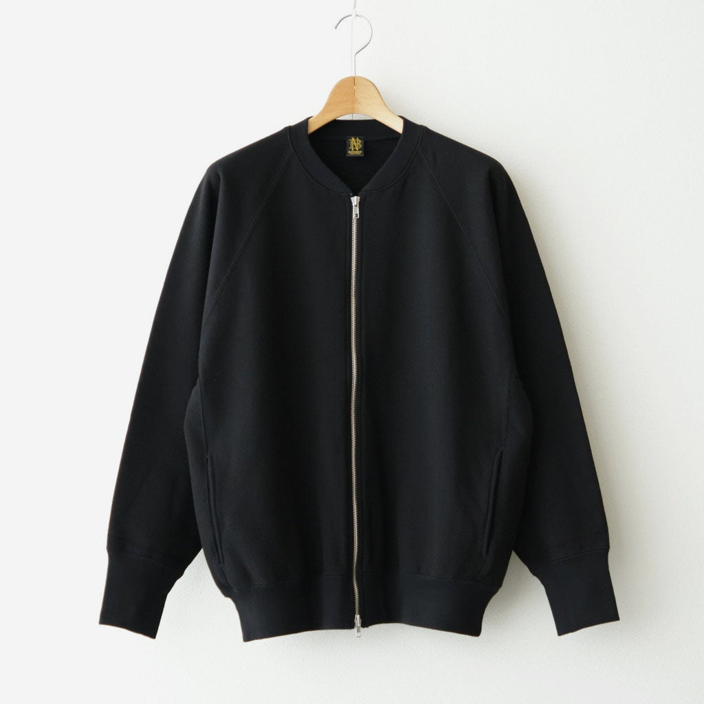 HIGH BULKY JUMBERCA URAKE ZIP UP BLOUSON #BLACK [BN-26FM-043]