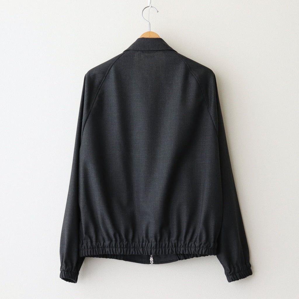 HOPSACK DRIZZLER JACKET #CHARCOAL [PMAT-OT01]