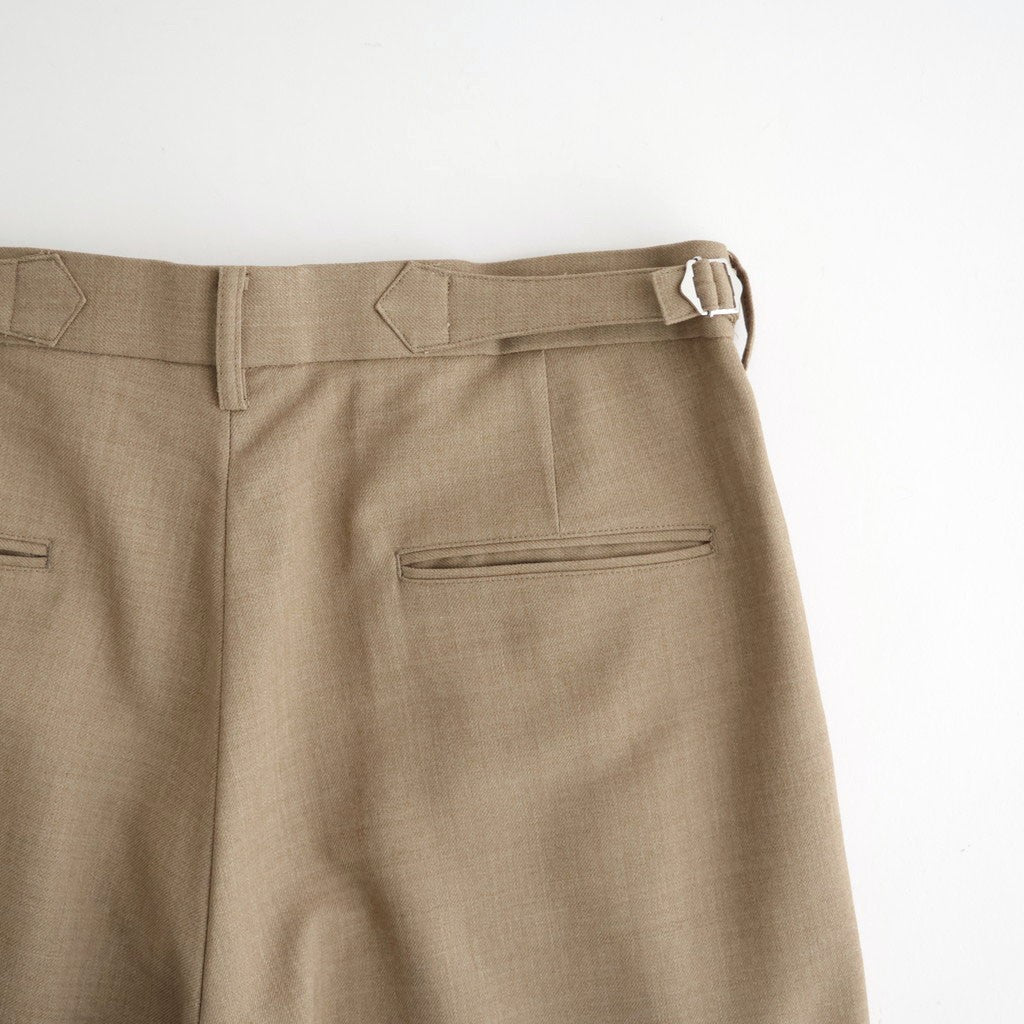 DOUBLE PLEATED BUGGY TROUSERS #BEIGE [M26C06PT01C]