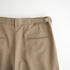 DOUBLE PLEATED BUGGY TROUSERS #BEIGE [M26C06PT01C]