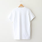 SHORT SLEEVE PRINT-T "NO SWEAT" #WHITE [DNA25T03]