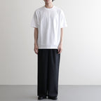 WIDE CYLINDER FIT EASY PANTS #CHAMBRAY BLACK [M26A11PT01C]