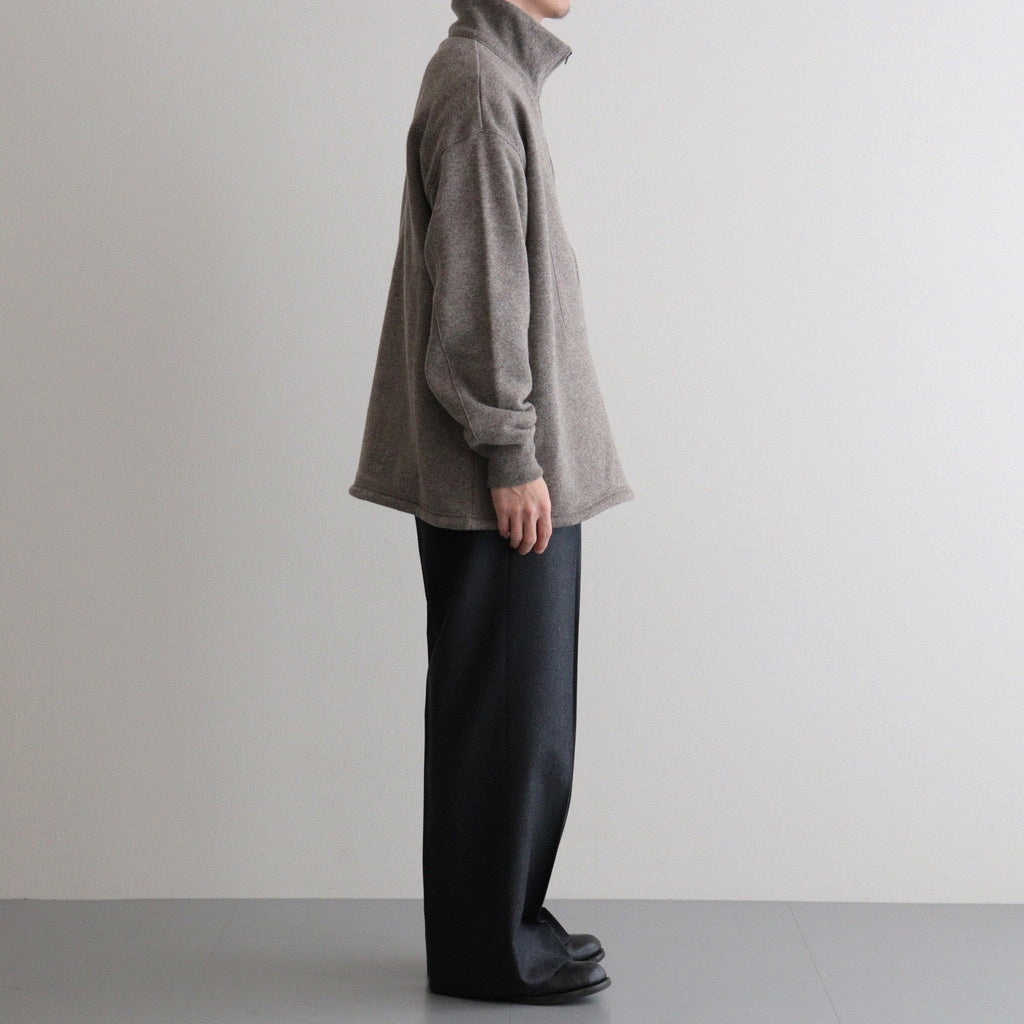 Wool Flannel Tuckless Waide Trousers #TOP Gray [NEP-AW2504M]