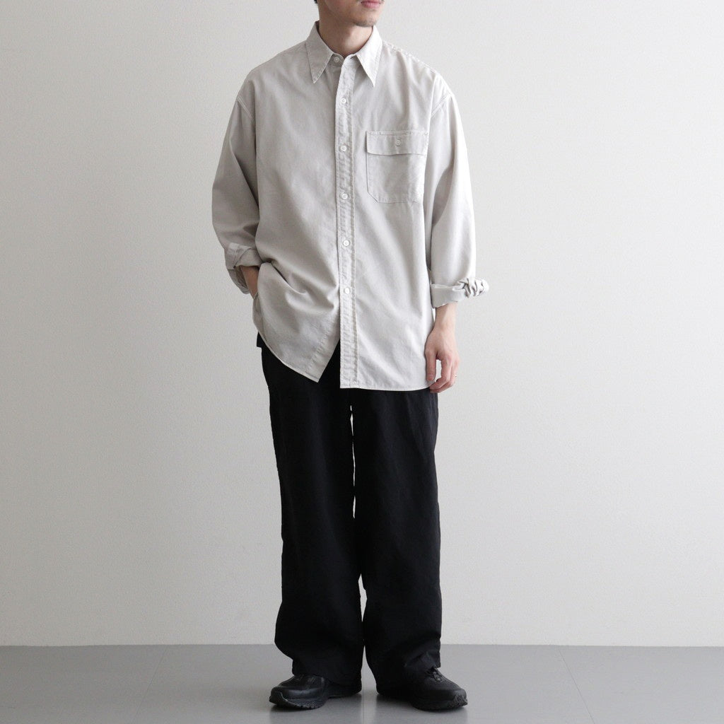 Garment Dyed Field Twill Shirt #Stone [N26SG034]