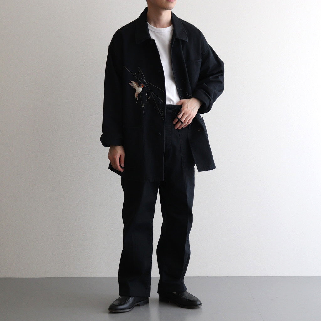 PATINA HERRINGBONE SOUVENIR JACKET #ONYX [251OJ-JK16]