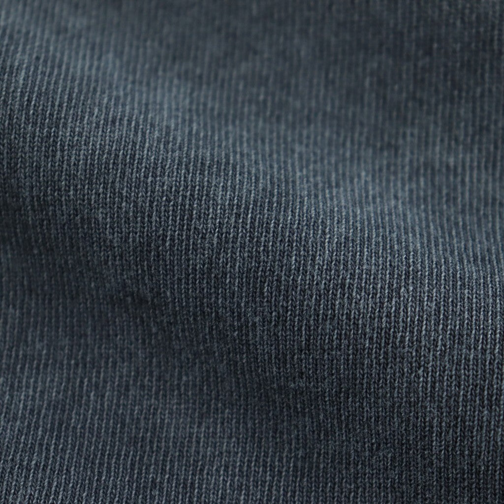 OPEN END COTTON PIGMENT DYE HENRY NECK P/O #120 NAVY [17052 66024]