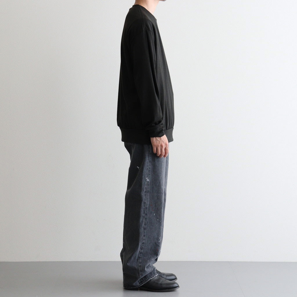 USED-FINISHED 13.5oz STRAIGHT DENIM #020 CHARCOAL [17062 40027]