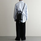 DRAWSTRING BAG #BLACK [BG-48-C-COW-5]