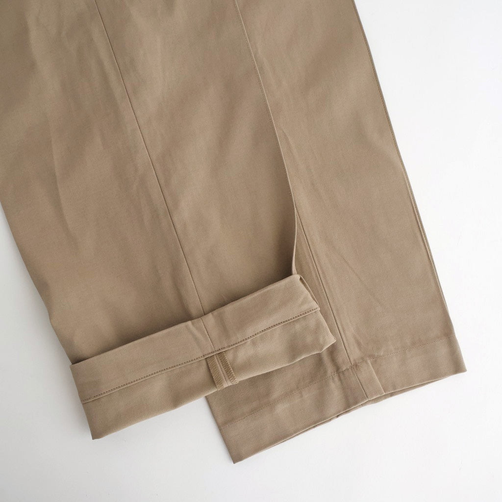 FRONT TUCK ARMY TROUSER #DUNE [252OJ-PT07]