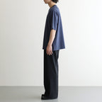 Wool Tropical 2tuck Wide Tapered Trousers #Navy [NEP-SS2605]