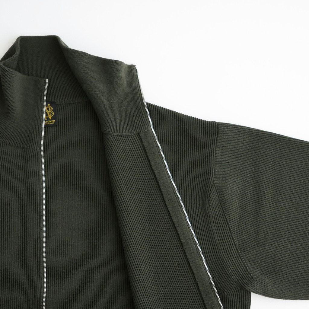 HARD TWIST WOOLRIB DRIVERS KNIT #FOREST [BN-26FM-033]