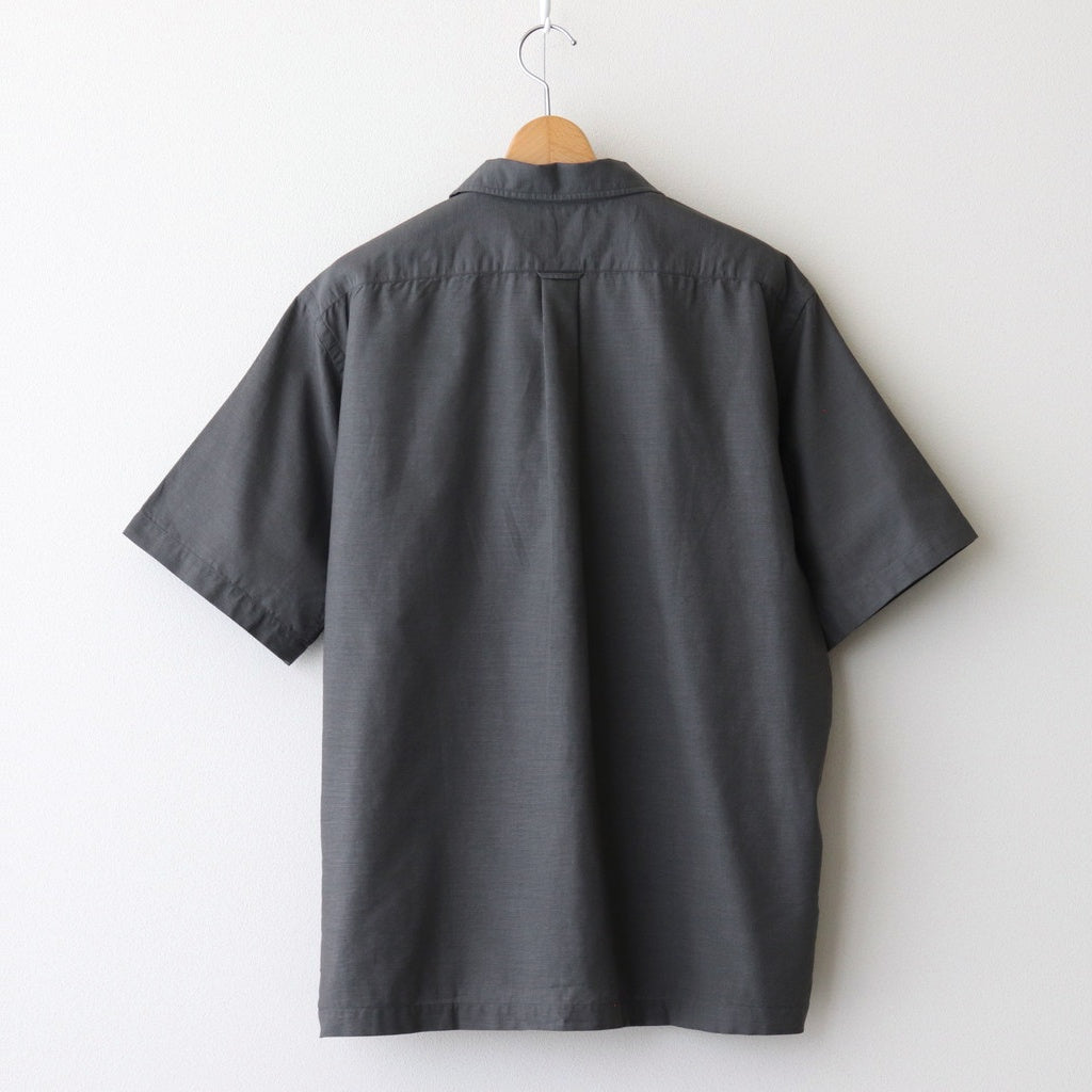 Open Collar Panama S/S Shirt #Gray [S25SG119]