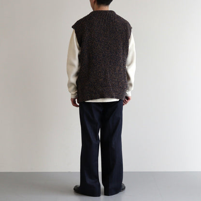 British Wool Vest Made by macalastair #Blue John/Sandstone [6043-1302]