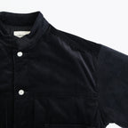 PUFFED MANDARIN COLLAR WORK JACKET #BLACK [A25C13BL01C]