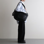 NEW NEWSPAPER BAG M #BLACK [BG-41-C-COW-5]