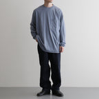 OOAL L/S Pocket Tee #Blue Gray [S26ST015]