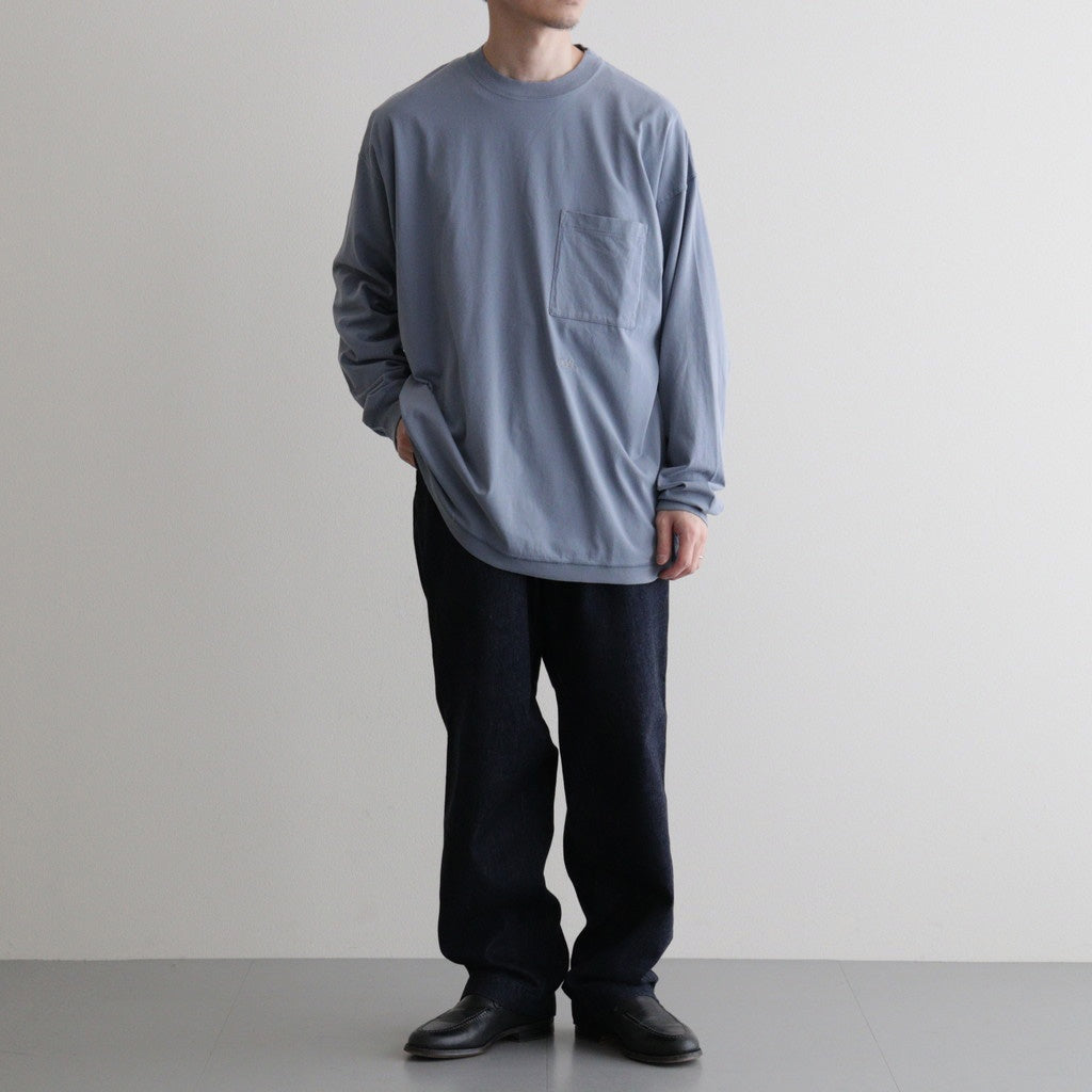 OOAL L/S Pocket Tee #Blue Gray [S26ST015]