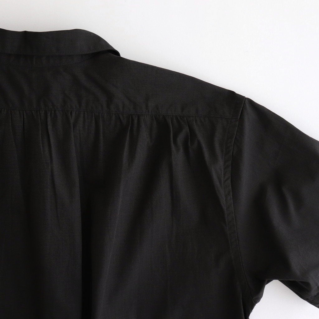 BACK GATHERING SS SHIRT #CHARCOAL [PMAT-SS04]