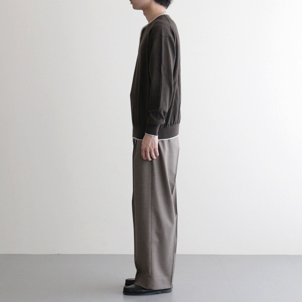 SUPER120'S CHAMBRAY WOOL 3TACK TR #050 MOCA [17061 40031]