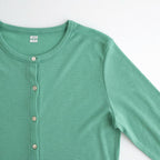 Wool Rib Cardigan #FadeGreen [BHSW24F13F26]