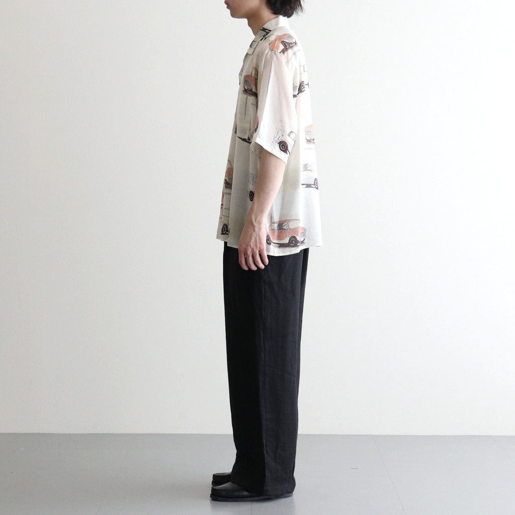 OPEN COLLAR S/S SHIRT #GRAIGE MINI [M26B07SH03B]