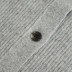 CASHMERE FOX POLO CARDIGAN #GRAY [BN-25FL-044]