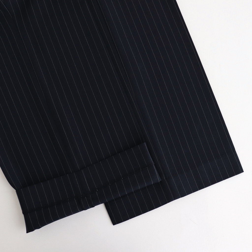 REGULAR STRAIGHT TROUSERS #NAVY STRIPE [M25C07PT02C]