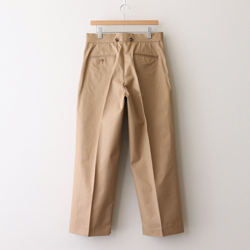 SOLIS COTTON TROUSERS - CHINO #BEIGE [HV501001]
