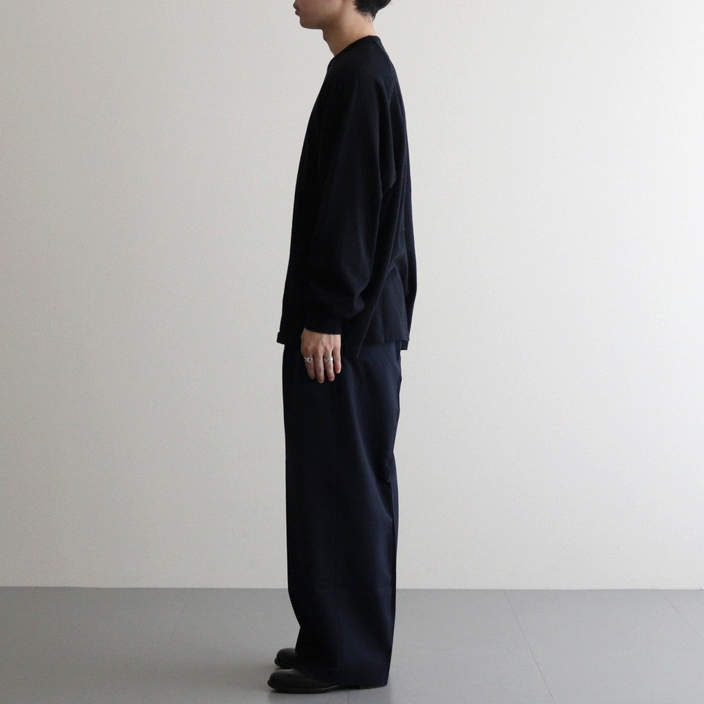 Co/Silk Nep Raglan Tee #BlackNavy [BHS24F037]