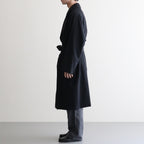 Wool Gabardine Trench Coat #BlackNavy [BHS25F006]