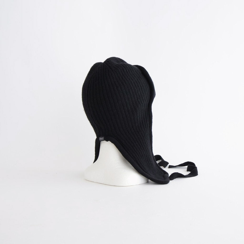 KNIT FLIGHT CAP - UNRULYBOY #BLACK [X01015]