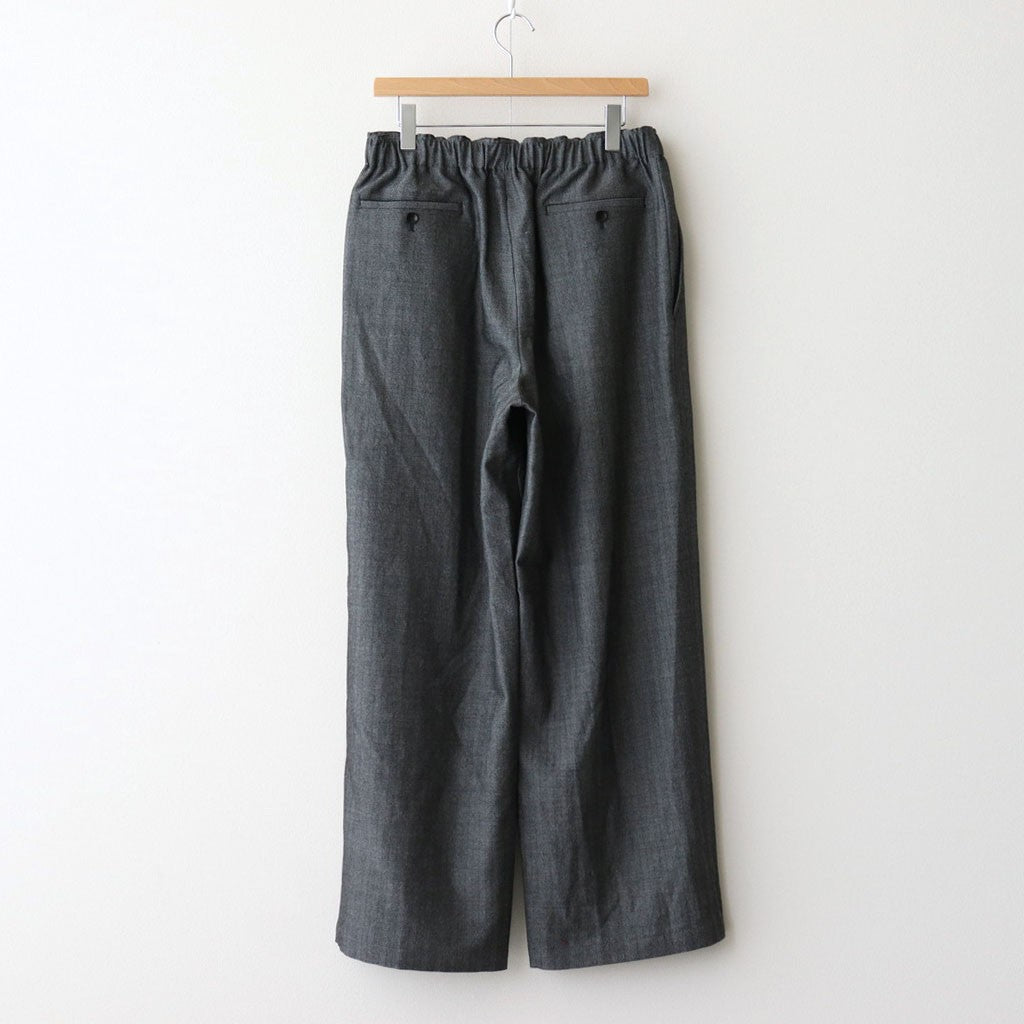 WIDE LEG EASY PANTS #HERRINGBONE [M25C12PT02C]