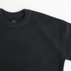 SIGNATURE CREW NECK #CHARCOAL BLUE [BN-25FM-038]