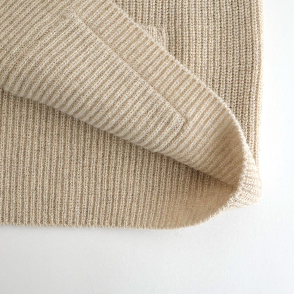 Yak×Ca/Wool Half Zip #White Mix [NEP-AW2524W]