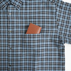 COMFORT FIT SHIRT #BLUE CHECK [A26C17SH02C]
