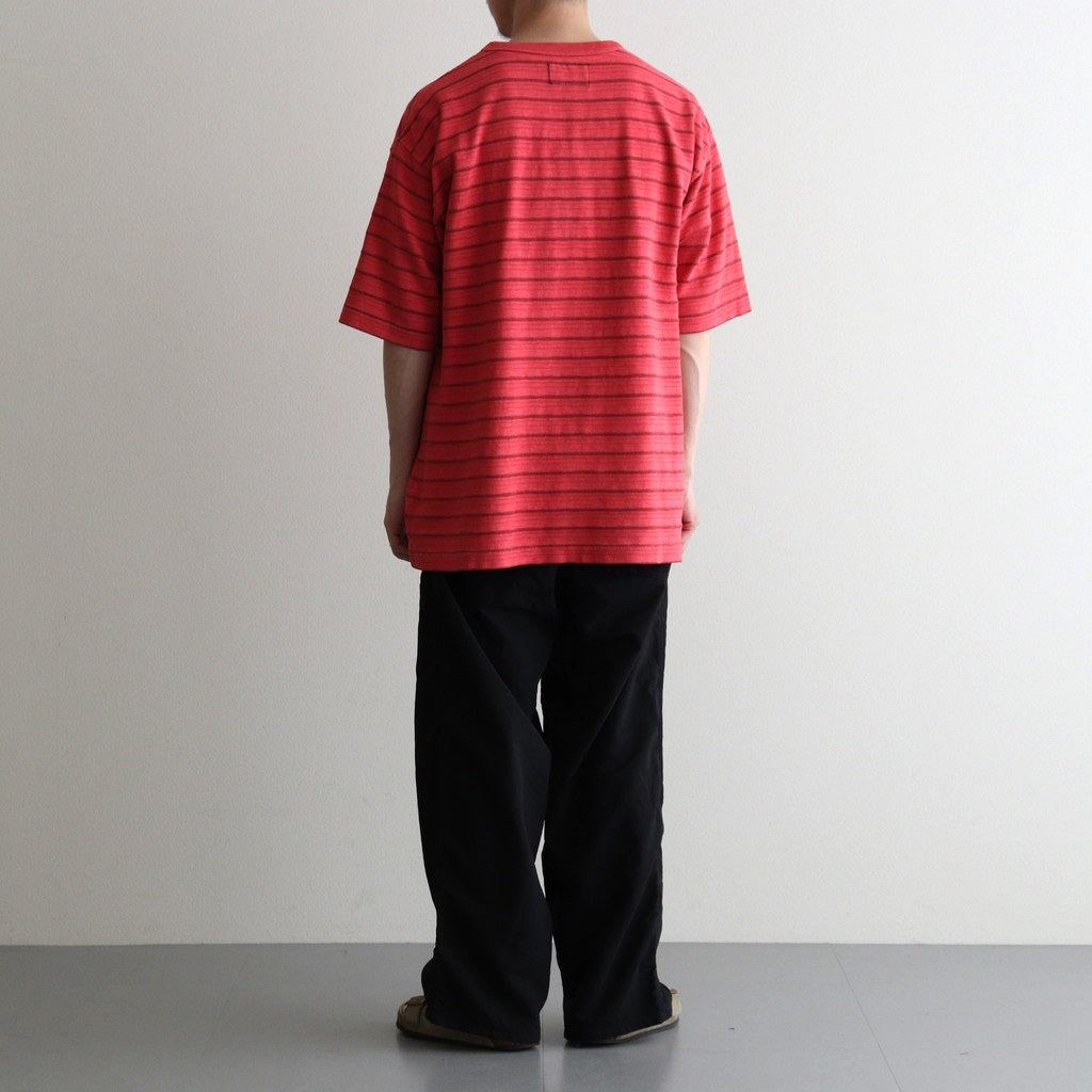 Garment Dyed Jacquard Field Tee #Red [N26SH039]