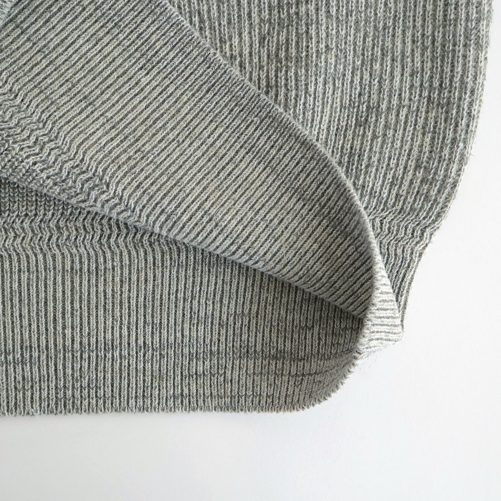 BLENDED KEMPI CREW-NECK SWEATER #PEWTER [252OJ-KN01]