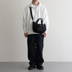 CORDURA Nylon Shoulder Tote Bag #Black [N25SO020]