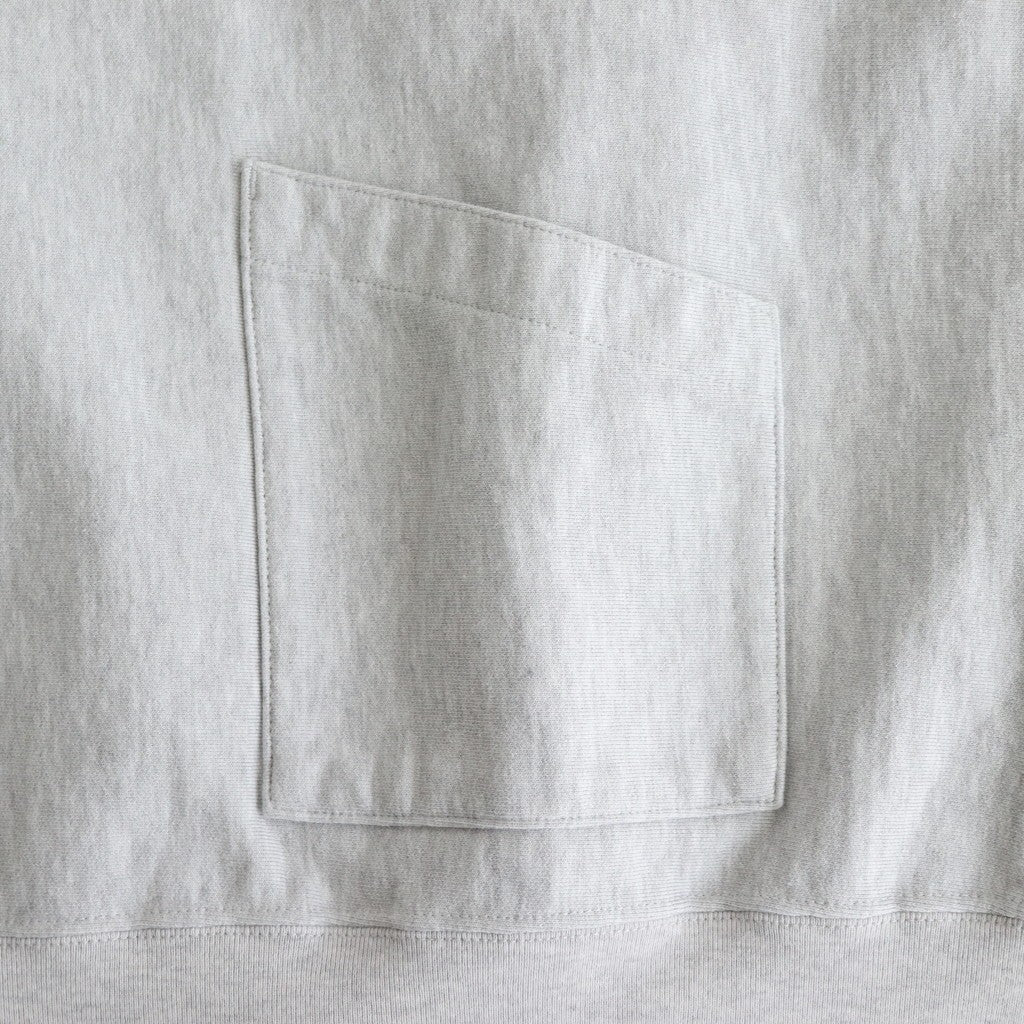Thin-Sweat Separate-Pocket Hoodie P/O #HeatherWhite [bROOTS25S20]