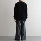 REVIVAL SILK CREW NECK #BLACK [BN-26SM-041]