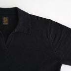 WASHED HIGH COUNT LINEN SKIPPER #BLACK [BN-26SL-015]