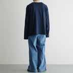 Suvin Wool Basque Shirt #MIX NAVY [NEP-AW2623]
