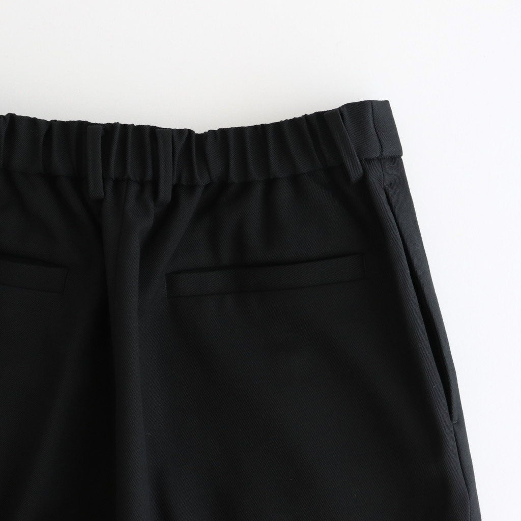 FLAT TAPERED TROUSERS #BLACK [A25C06PT01C]