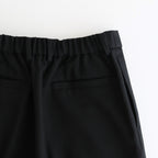FLAT TAPERED TROUSERS #BLACK [A25C06PT01C]