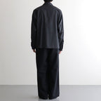 DOUBLE POCKET OPEN COLLAR SHIRT #GRAY STRIPE [M26A11SH01C]