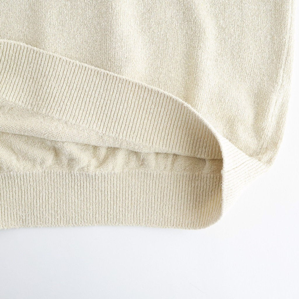 REVIVAL SILK CREW NECK #IVORY [BN-26SM-041]