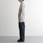 WASHED HIGH COUNT LINEN V NECK CARDIGAN #NATURAL [BN-26SM-021]